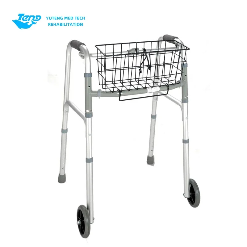 Walker paduan aluminium roda depan