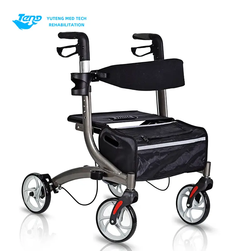 Walker rollator tugas berat dengan kursi